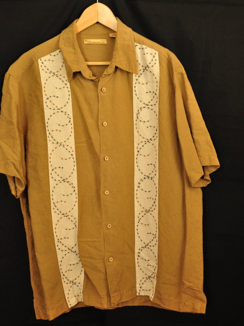 Men's XL the Havanera Co. 55% Linen 45% Rayon Shirt